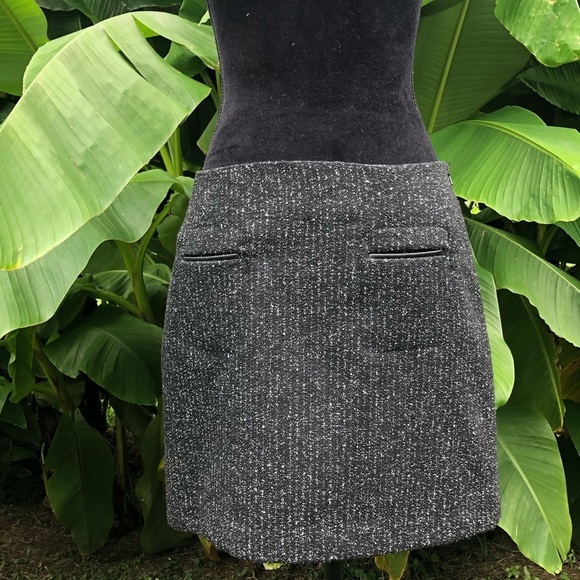 Dalia Collection Tweed Wool Blend Mini Skirt Size 6 - Picture 1 of 3